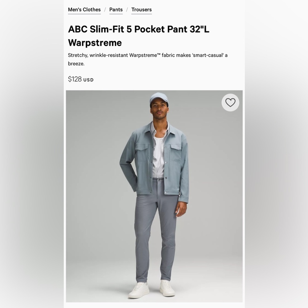 Men’s Lululemon ABC Pant Slim